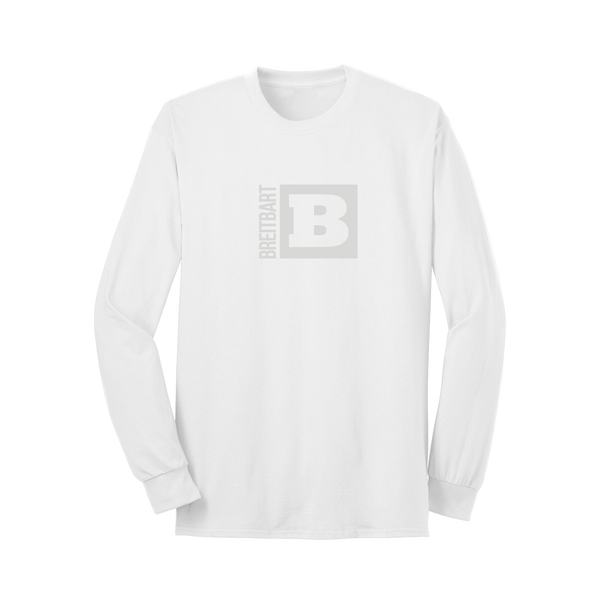 Official Breitbart Logo Long Sleeve T-Shirt - White