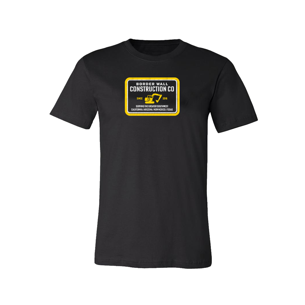 Border Wall Construction Company T-Shirt - Black