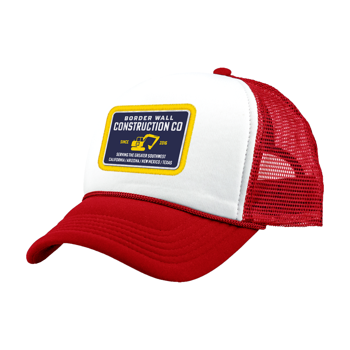 Border Wall Construction Company Hat - Red