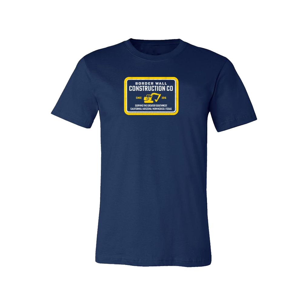 Border Wall Construction Company T-Shirt - Navy