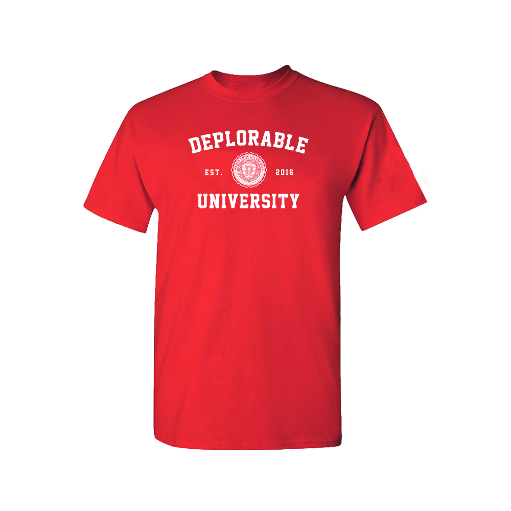 Deplorable University T-Shirt - Red