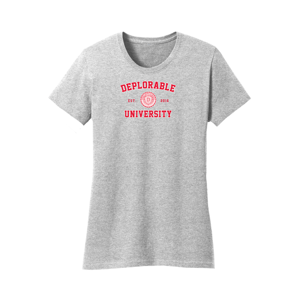 Deplorable University Women's T-Shirt - Grey