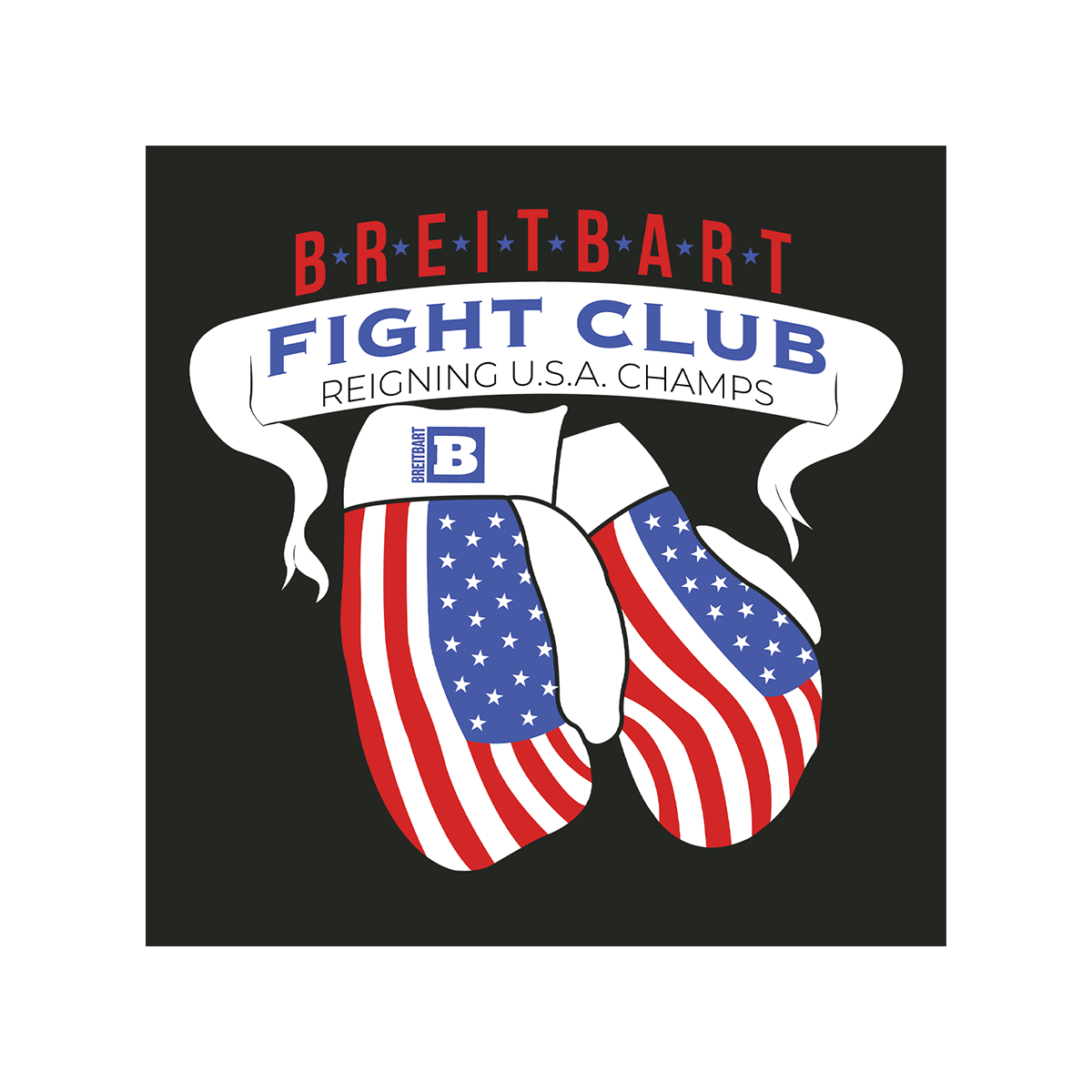Breitbart Fight Club USA Champs Long Sleeve T-shirt - Black