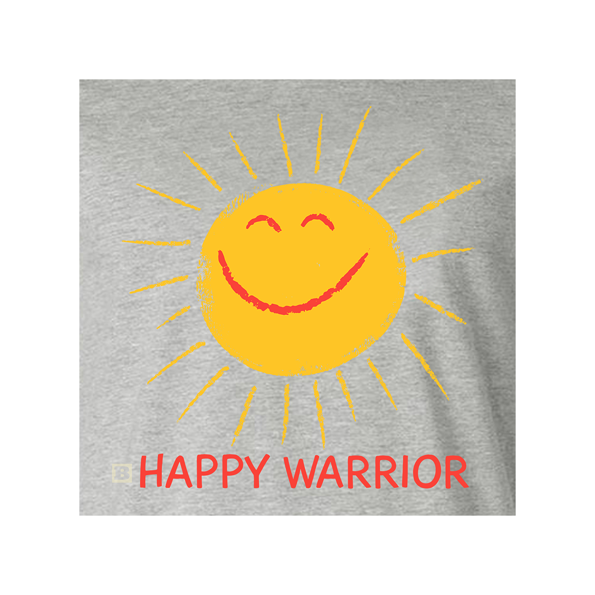 Happy Warrior Long Sleeve T-Shirt - Grey