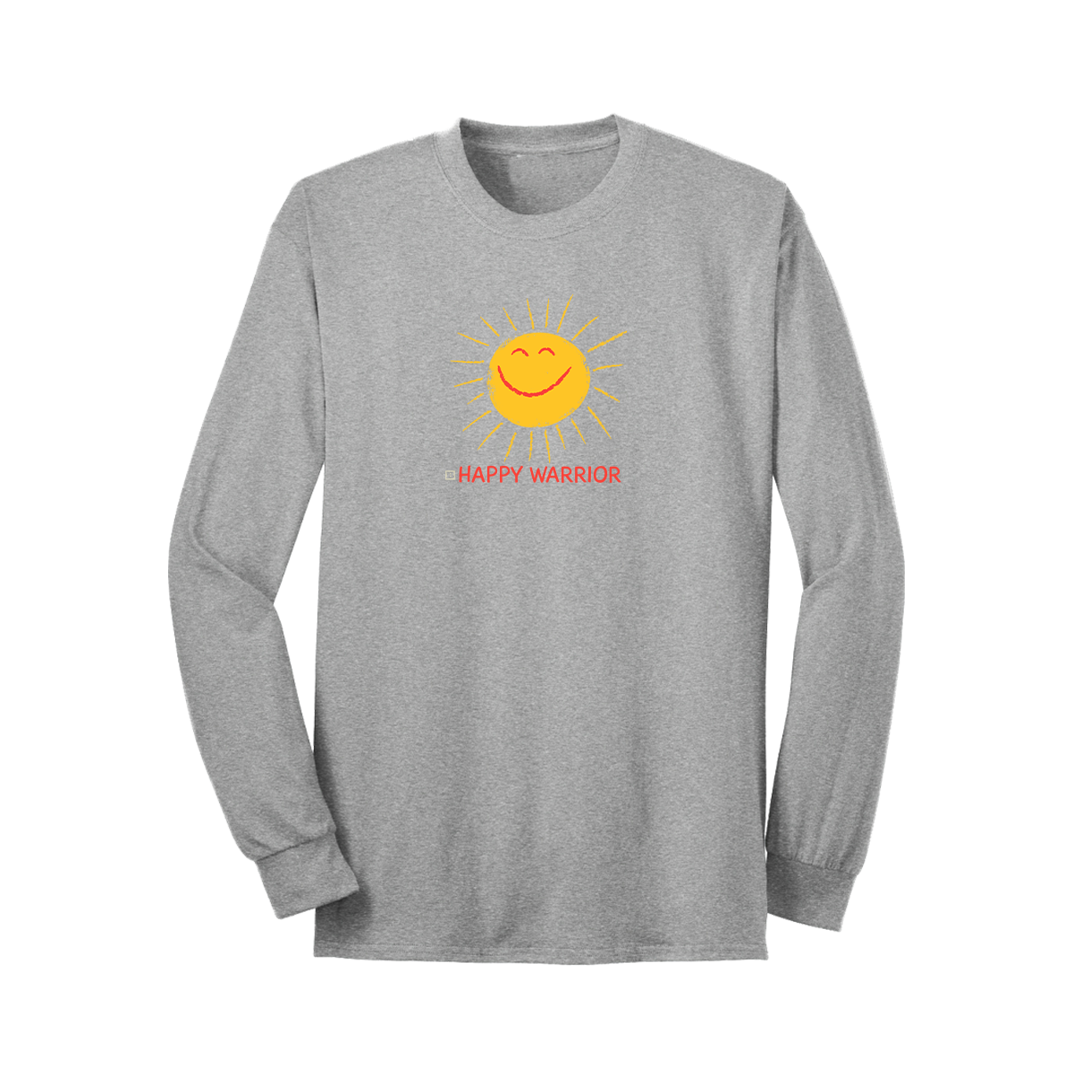Happy Warrior Long Sleeve T-Shirt - Grey