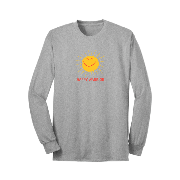 Happy Warrior Long Sleeve T-Shirt - Grey