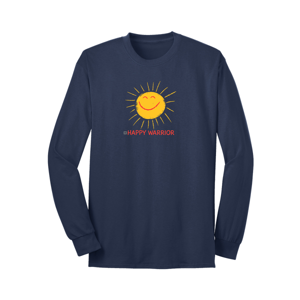 Happy Warrior Long Sleeve T-Shirt - Navy