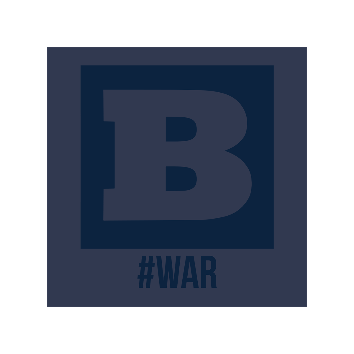 #WAR Long Sleeve T-Shirt - Navy