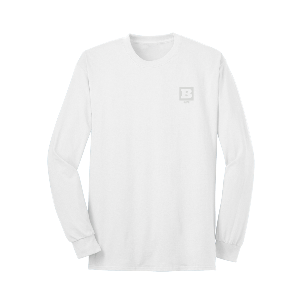 #WAR Long Sleeve T-Shirt - White