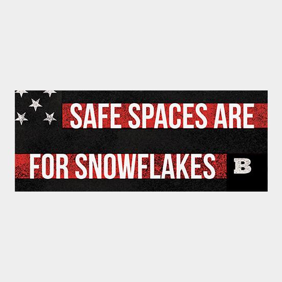 Safe Spaces Are For Snowflakes Sticker - Set of 2