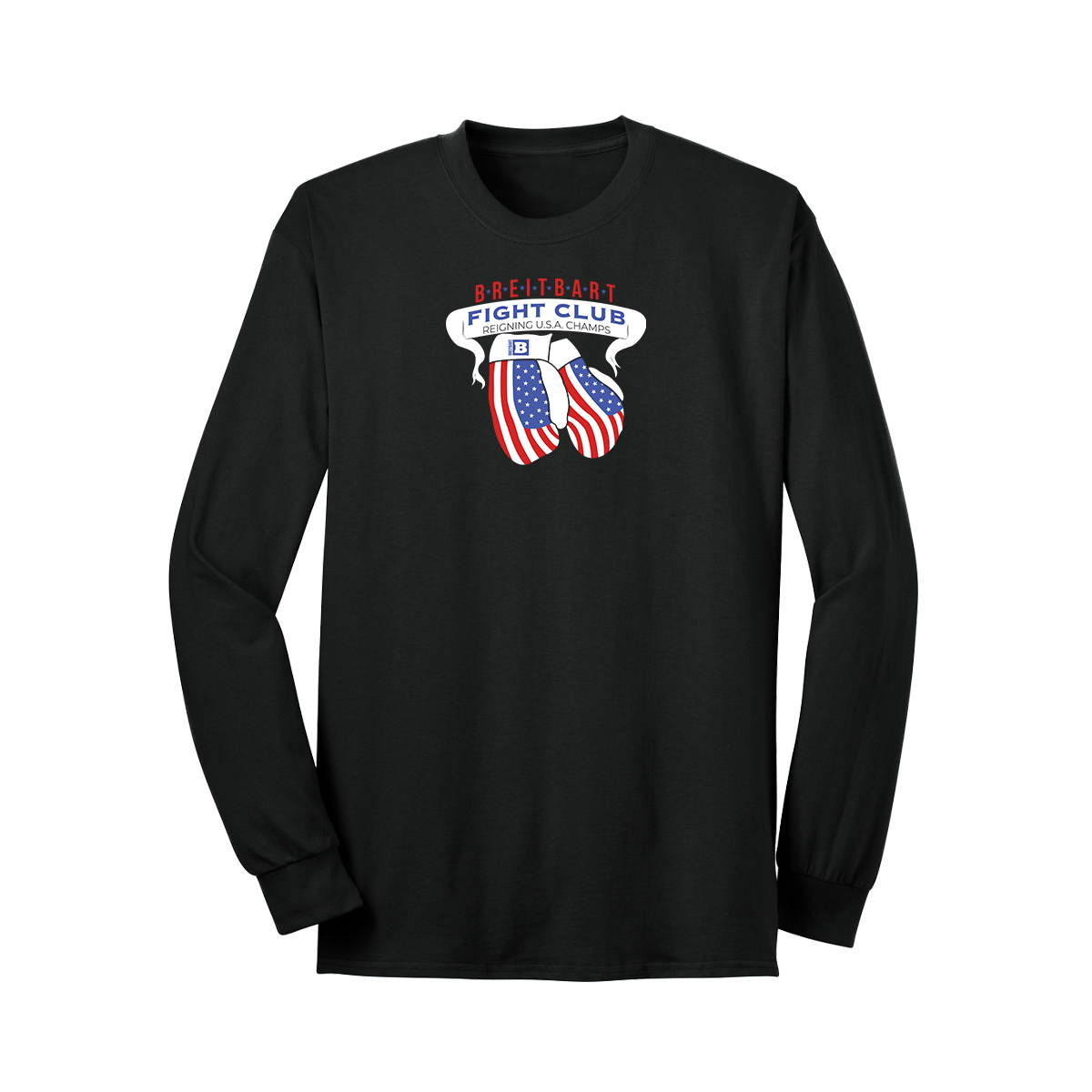 Breitbart Fight Club USA Champs Long Sleeve T-shirt - Black