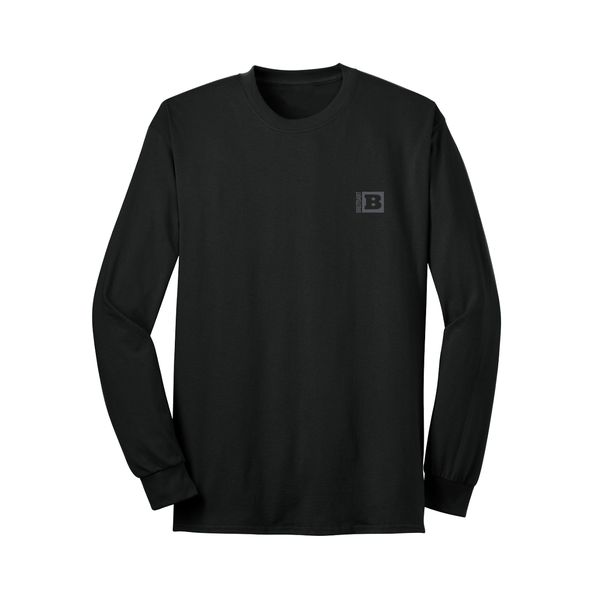 Breitbart Logo Long Sleeve T-Shirt - Black