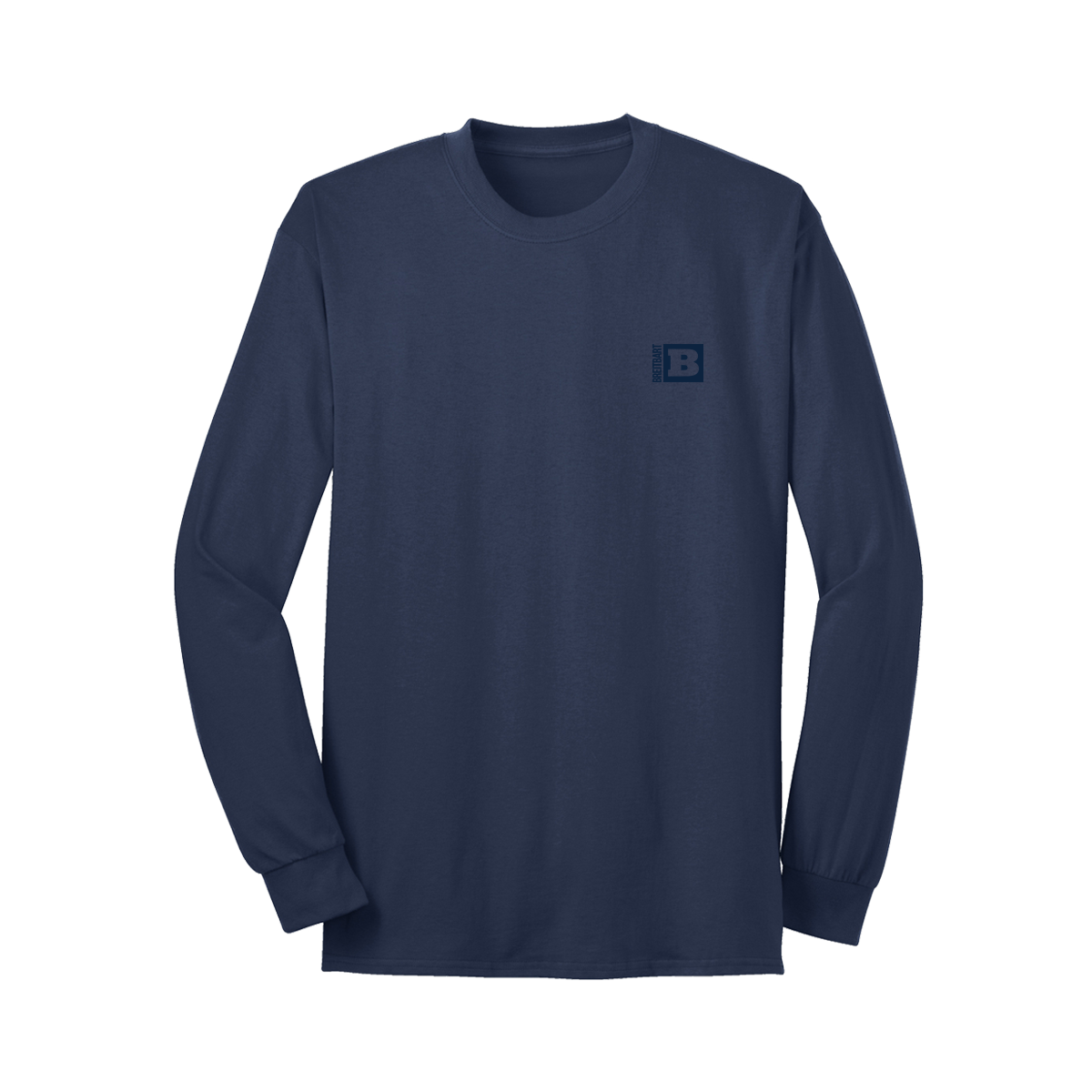 Breitbart Logo Long Sleeve T-Shirt - Navy