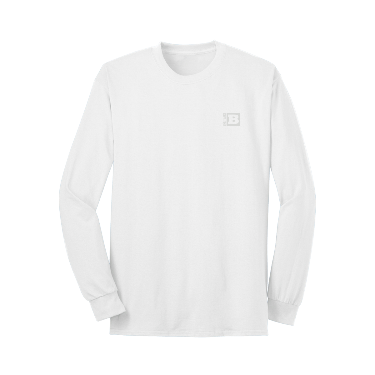 Breitbart Logo Long Sleeve T-Shirt - White