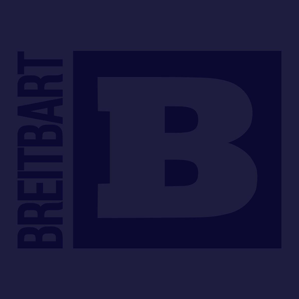 Official Breitbart Logo Women's T-Shirt - Navy