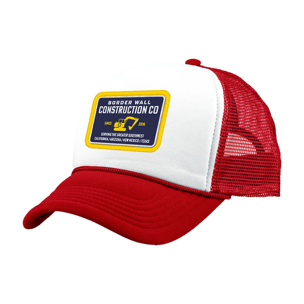 Border Wall Construction Company Hat - Red
