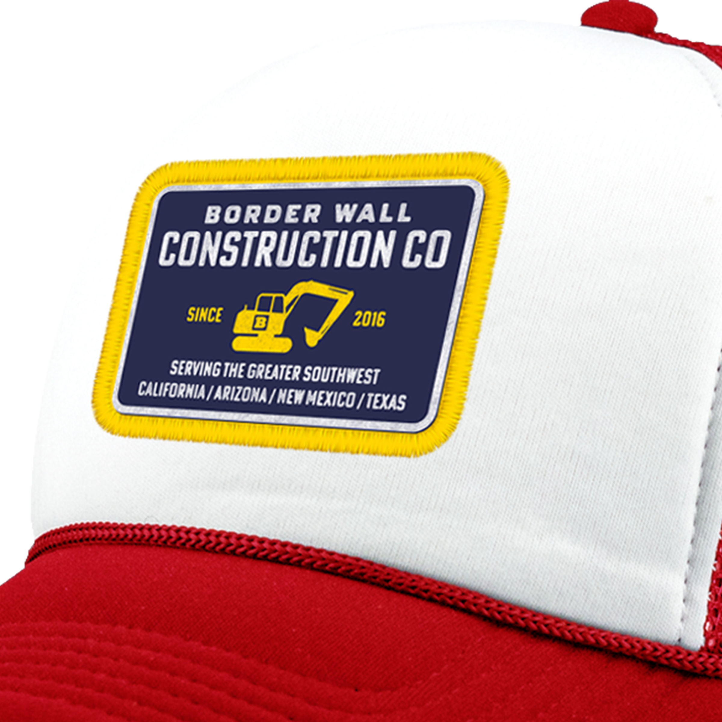 Border Wall Construction Company Hat - Red