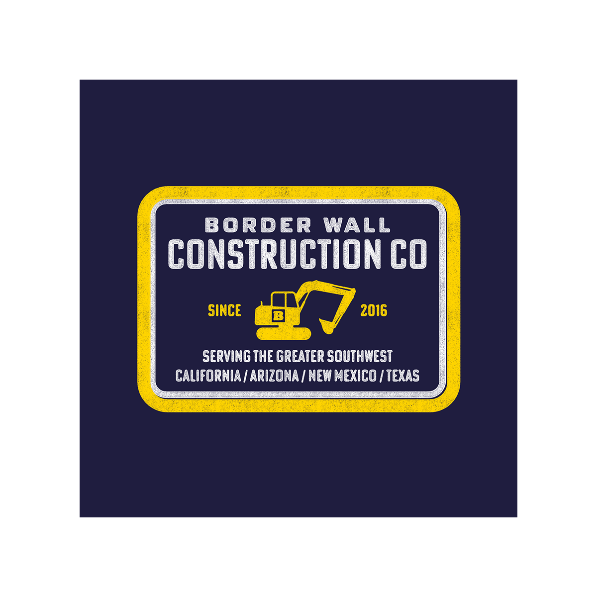 Border Wall Construction Company Women's T-Shirt - Navy