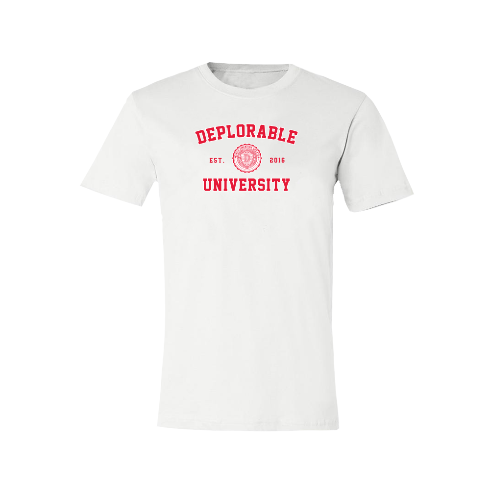 Deplorable University T-Shirt - White