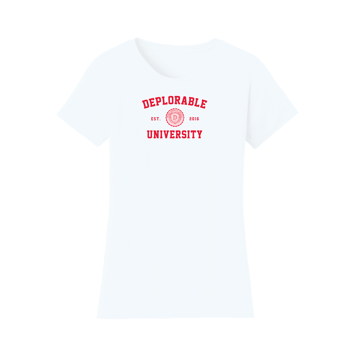 Deplorable University Women’s T Shirt White