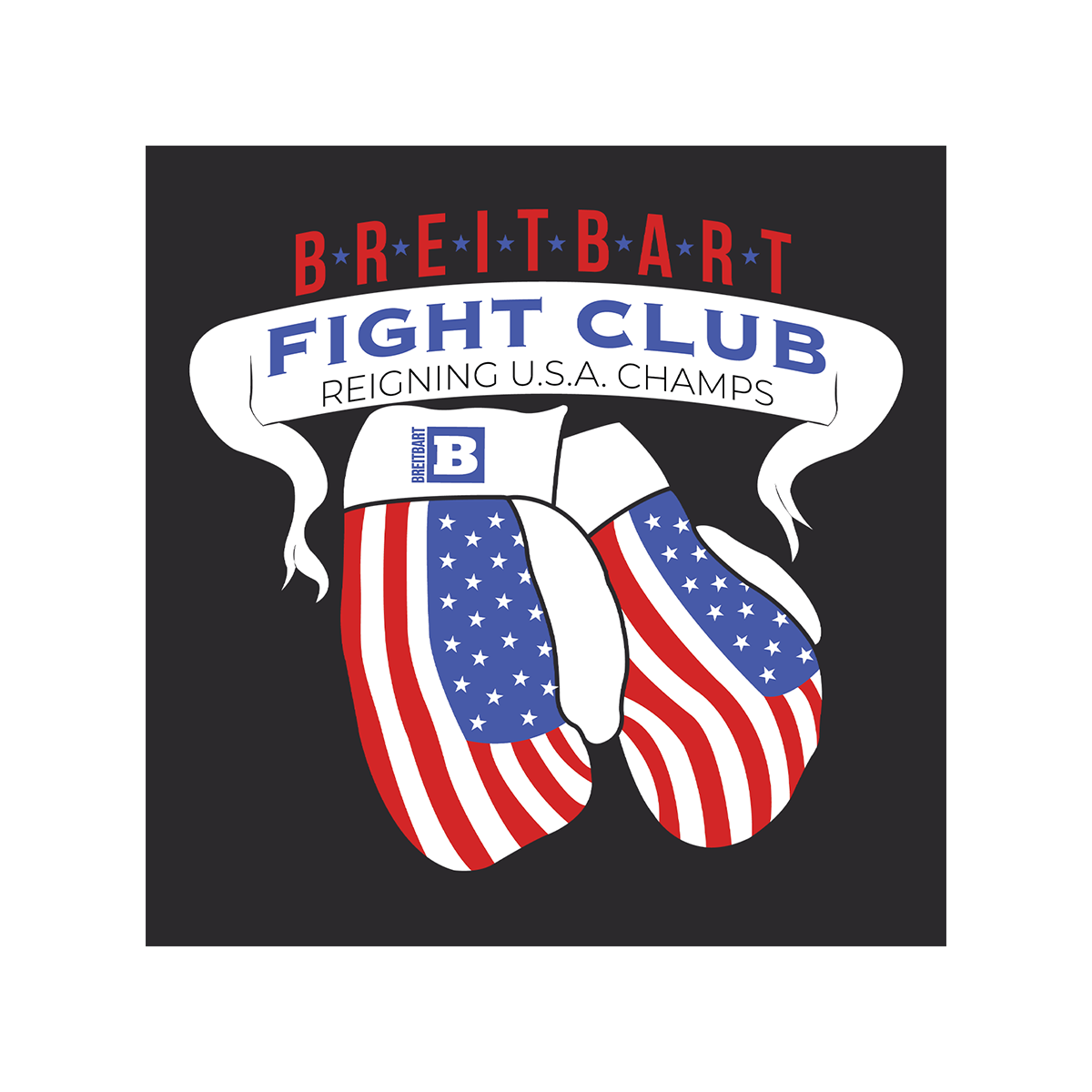 Breitbart Fight Club USA Champs T-shirt - Black