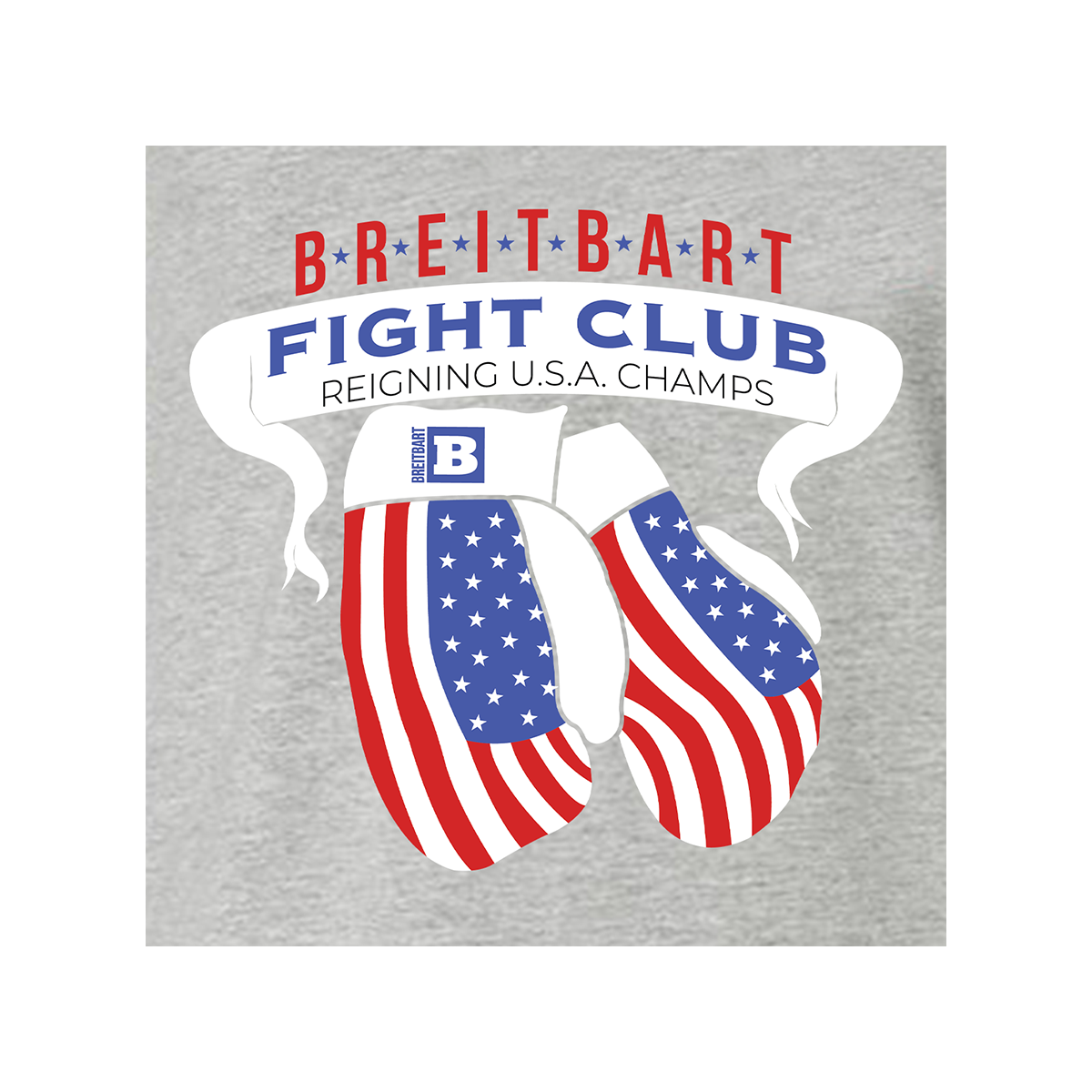 Breitbart Fight Club USA Champs T-shirt - Grey