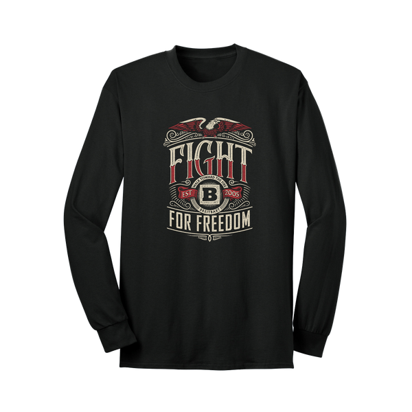 Fight For Freedom Long Sleeve T-Shirt - Black