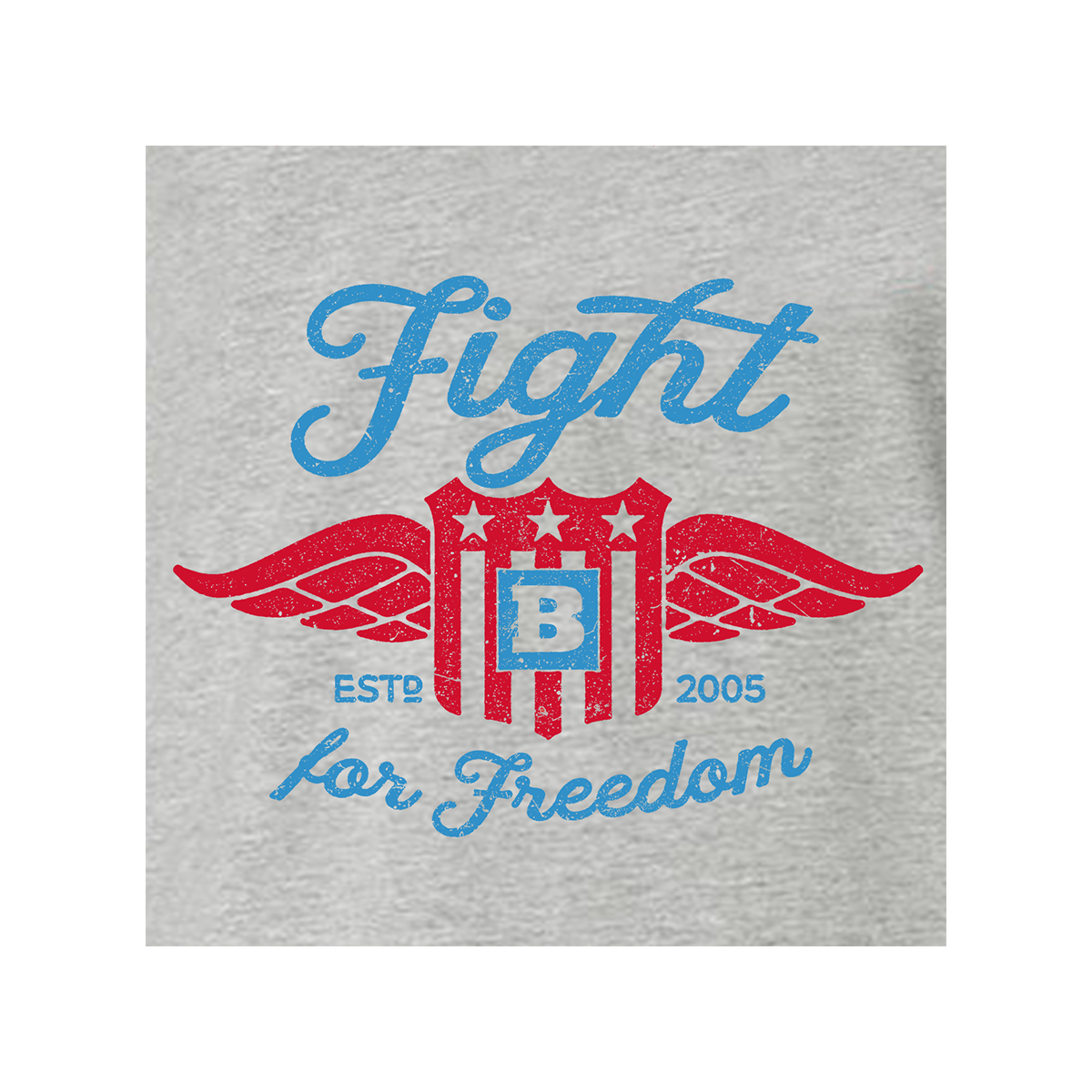 Fight For Freedom Retro Long Sleeve T-Shirt - Grey