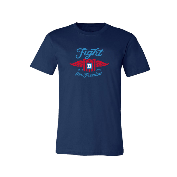 Fight for Freedom Retro T-Shirt - Navy