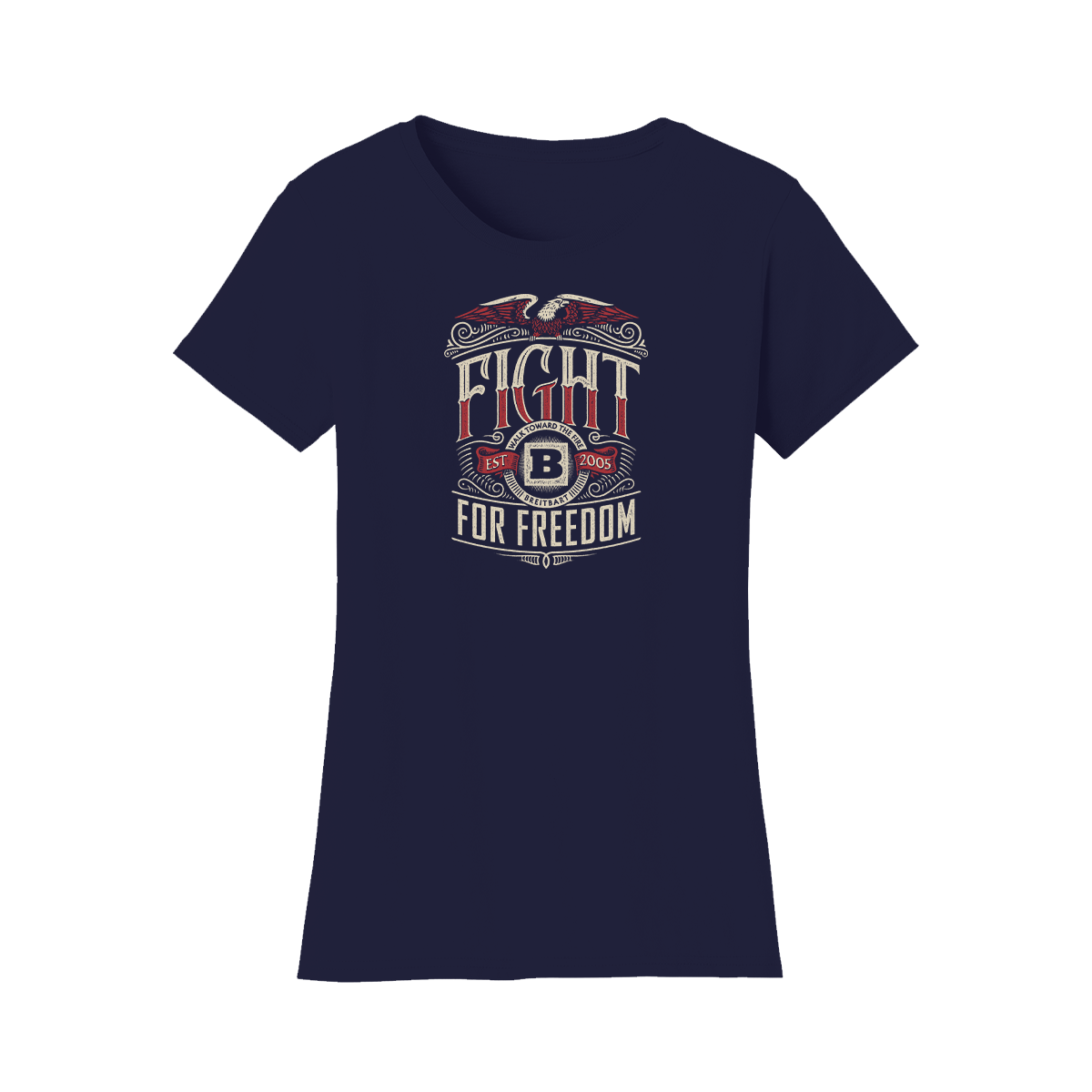 Fight for Freedom Women's T-shirt - Navy
