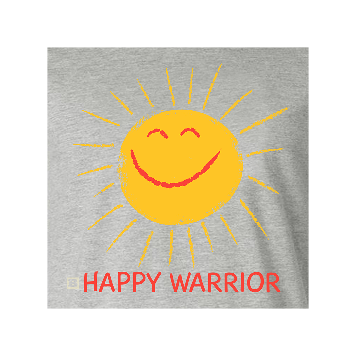 Happy Warrior T-Shirt - Grey
