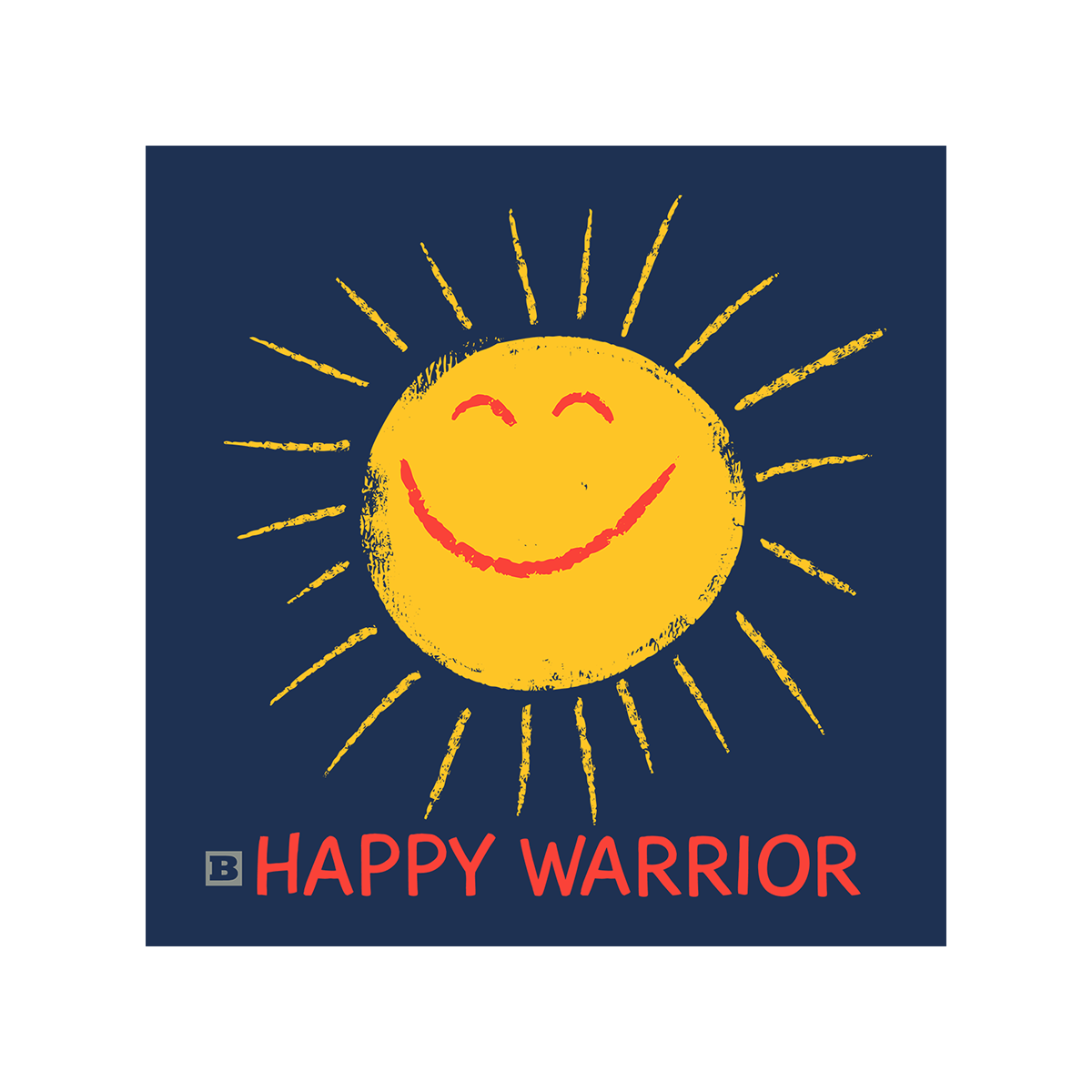 Happy Warrior T-Shirt - Navy