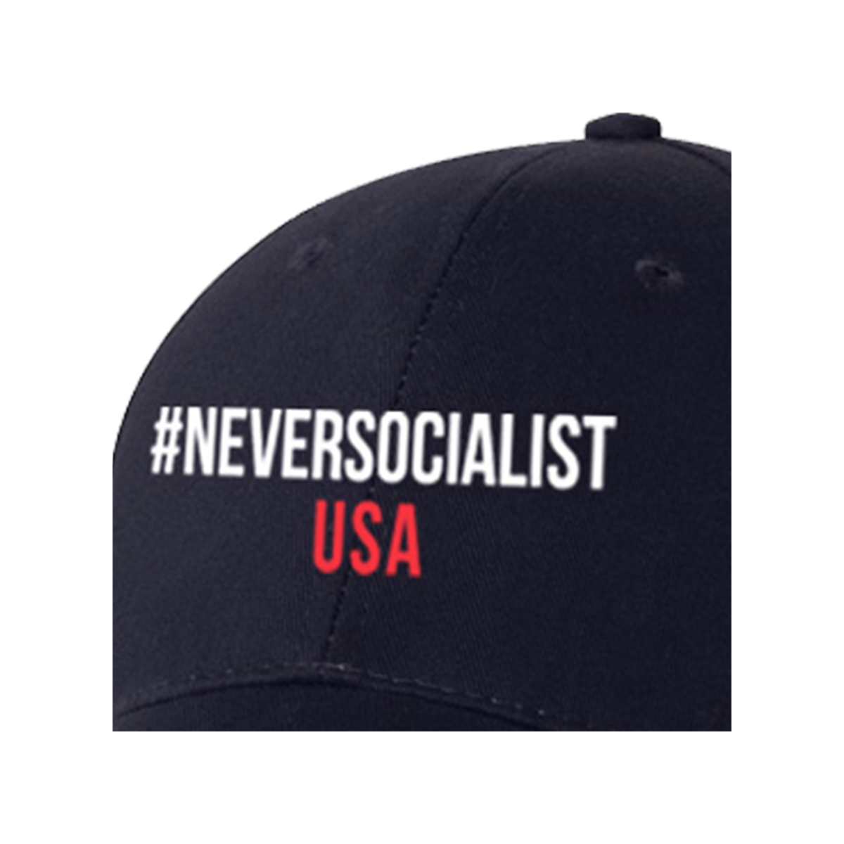 NeverSocialist USA Hat Navy