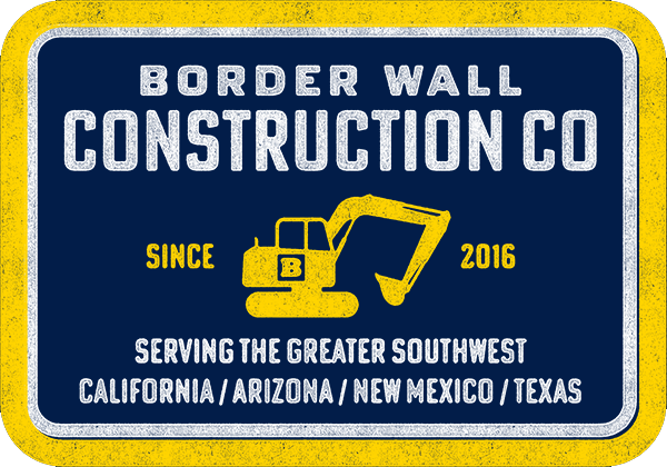 Border Wall Construction Company Sticker - Set of 2
